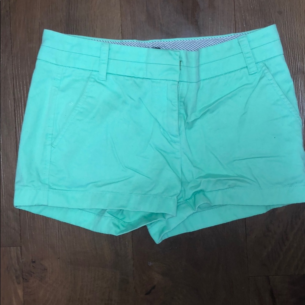 J. Crew Chino Shorts Seafoam Green Size 0